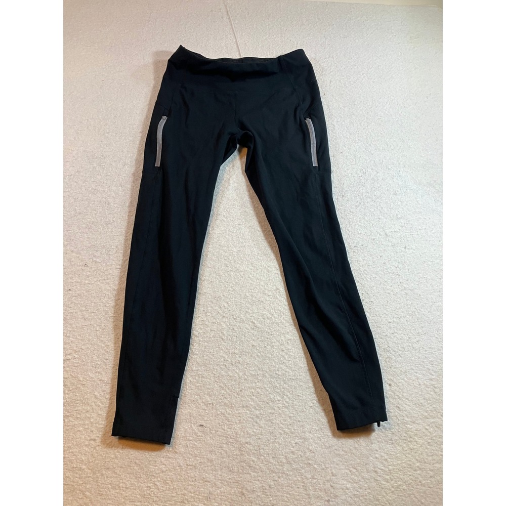 Mondetta Performance‎ Luxury Leggings Womens Small Black Reflective Zip Pockets